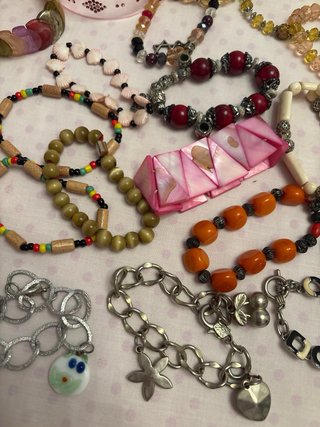 Lote 30 pulseras bisutería