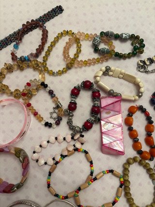 Lote 30 pulseras bisutería