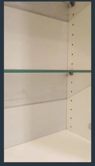 Mueble de baño cristal y madera
