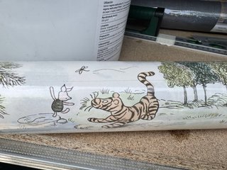 Papel Sanderson Winnie Pooh Macaron Verde