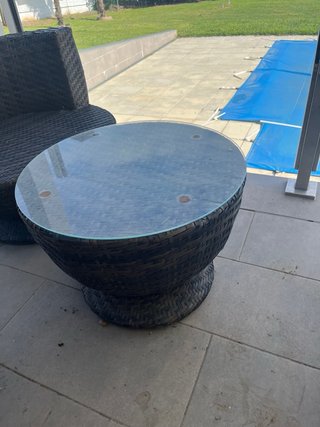 Mesa y sillas de jardín ratán