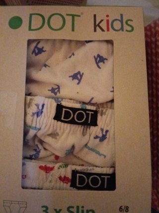 Pack 3 slips niño DOT kids talla 6/8