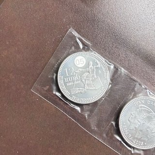 2 Monedas 12 Euros Plata España 2005