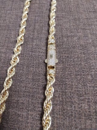 Cadena Cordón Baño Oro 14k
