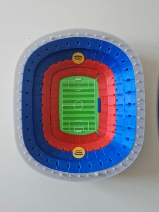 Maqueta Estadios Fluoresc. Spotify +Johan Cruiff