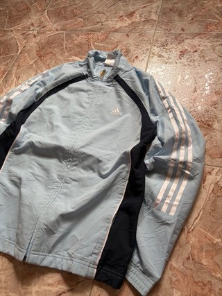 Sudaders Cremallera Adidas Vintage 00s Azul Claro