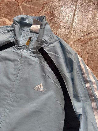 Sudaders Cremallera Adidas Vintage 00s Azul Claro
