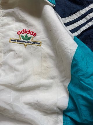 Sudadera Cremallera Adidas Vintage 80s Tactel Rara