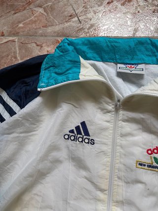 Sudadera Cremallera Adidas Vintage 80s Tactel Rara