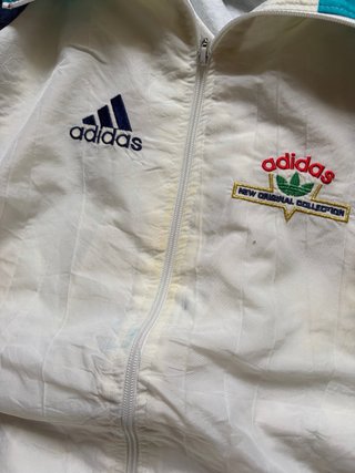 Sudadera Cremallera Adidas Vintage 80s Tactel Rara