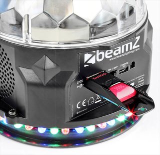 BOLA LED BEAMZ PLS10 CON ALTAVOZ MP3 Y BLUETOOTH