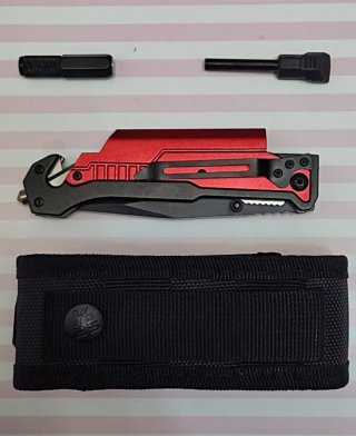 OFERTA! K25 ROJA + LINTERNA + PEDERNAL + FUNDA