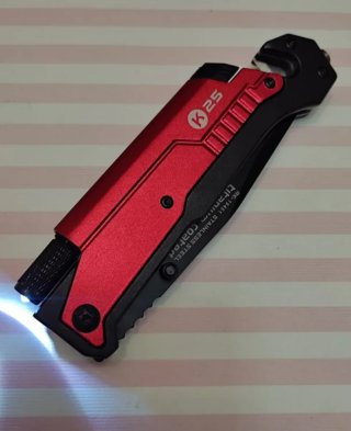 OFERTA! K25 ROJA + LINTERNA + PEDERNAL + FUNDA