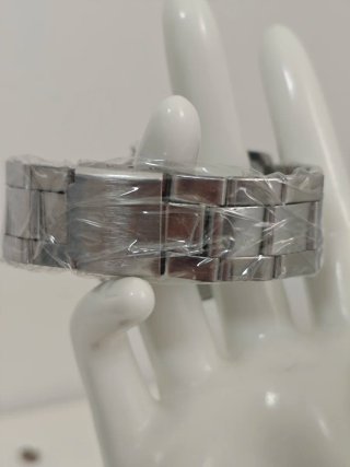 Reloj Geneva Hombre Esfera Azul Correa Plateada