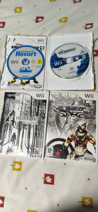 Lote 4 Juegos Wii: Resident Evil, Rygar, Epic Mick