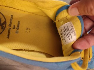 Zapatillas El Ganso Talla 42 Azul y Amarillo