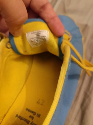 Zapatillas El Ganso Talla 42 Azul y Amarillo
