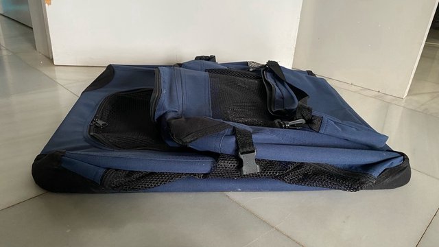 Transportín para mascotas azul