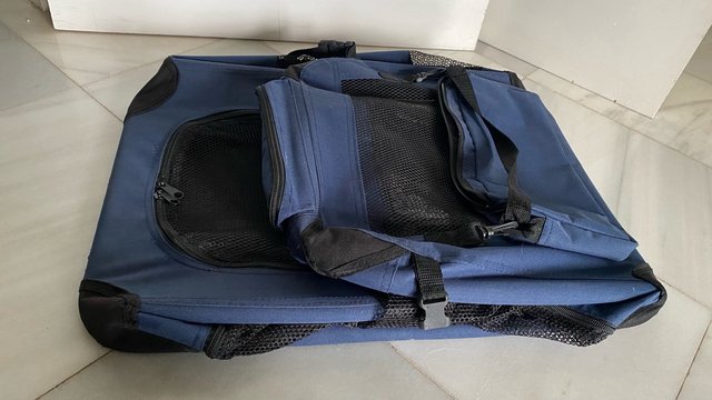 Transportín para mascotas azul