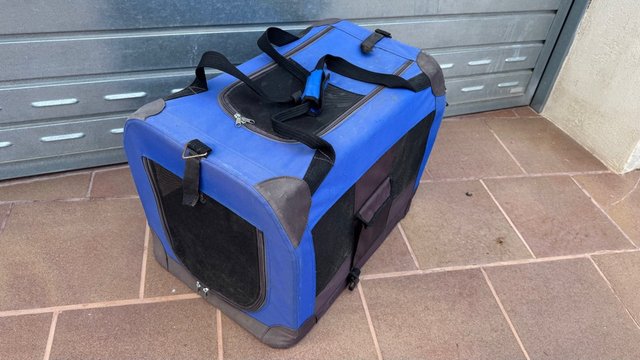 Transportín para mascotas azul