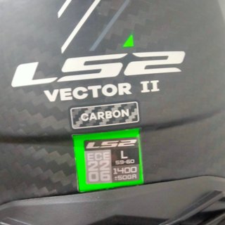 Casco Integral Vector II Carbono Grid Verde