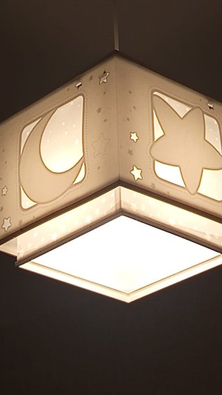 Lámpara infantil luna y estrellas