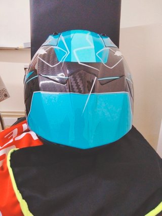 Casco Racing Thunder GP Carbono Replica Huertas
