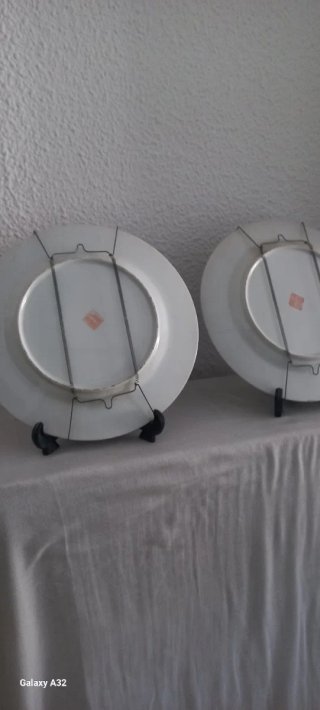 Lote 2 Platos Chinos Decorados
