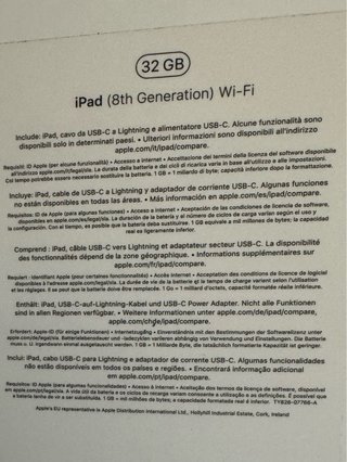 iPad (8th Generation) Wi-Fi 32GB