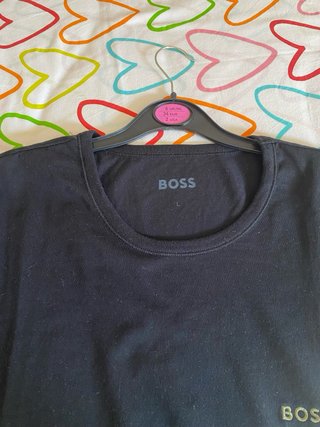 Camiseta Boss Negra Talla L
