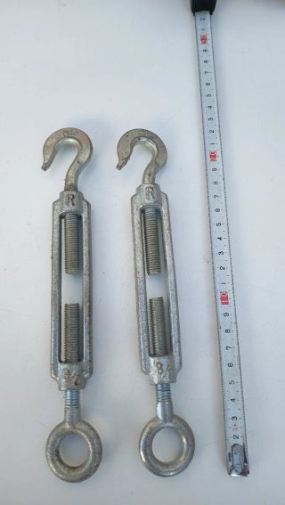 2 Esticadores 10mm Gancho/Olhal