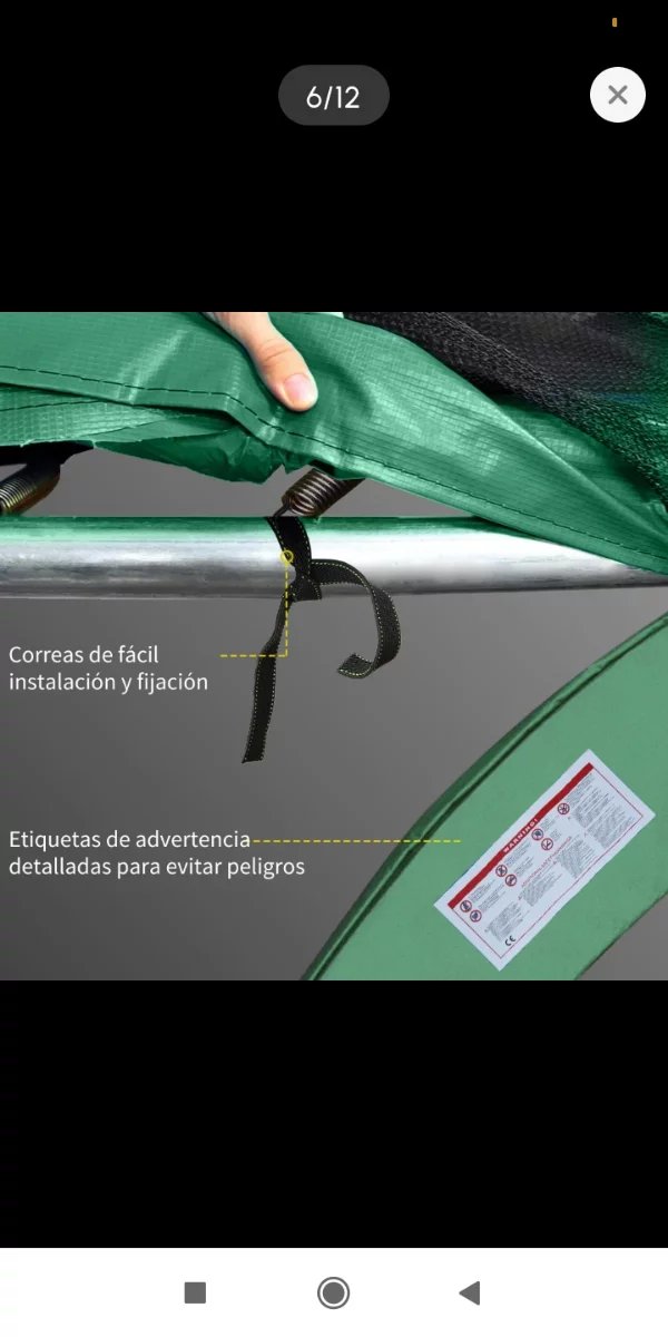 Cubierta Funda protectora para cama elástica 244cm