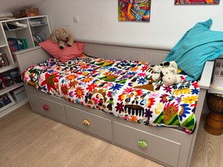 Diván-cama extensible Ikea 80/160-2m+2 colchones