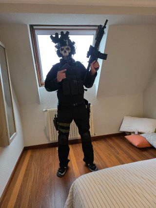 Disfraz cosplay o carnavales Ghost Call of Duty
