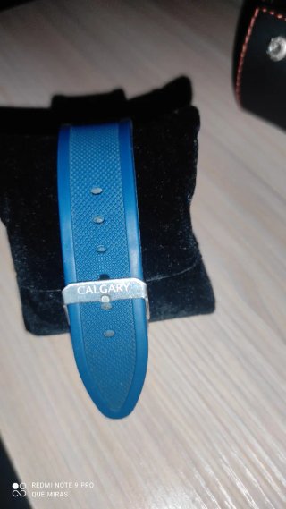 Reloj Calgary Azul y Plateado