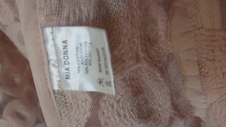 Abrigo rosa tul lentejuelas
