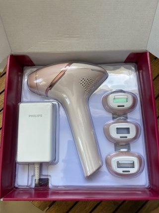 Depiladora Philips Lumea 9900 IPL Rosa/Blanca