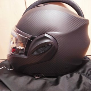 Casco Scorpion Exo-Tech Evo Carbono Negro Mate