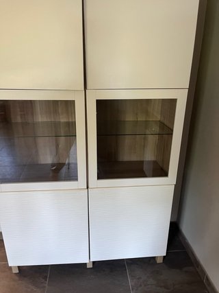 Vitrina Aparador Madera y Cristal
