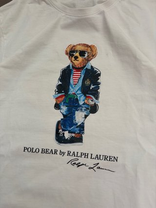 Camiseta Polo Ralph Lauren Oso Blanca