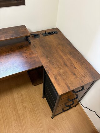 Escritorio Gaming/Oficina Madera y Metal
