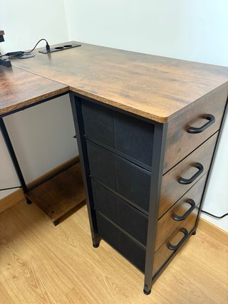Escritorio Gaming/Oficina Madera y Metal
