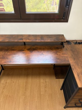 Escritorio Gaming/Oficina Madera y Metal