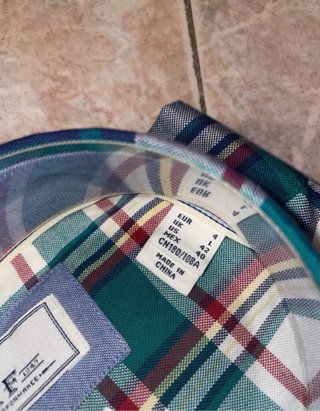 Camisa Cortefiel cuadros verde