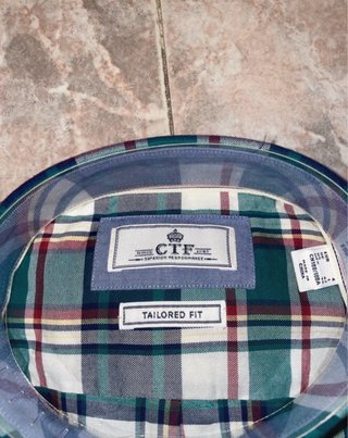 Camisa Cortefiel cuadros verde