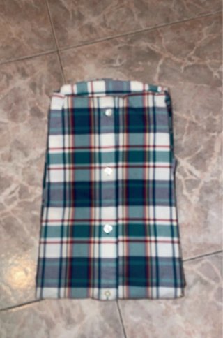 Camisa Cortefiel cuadros verde