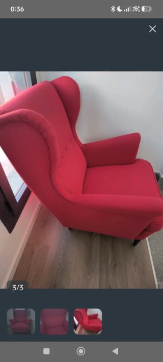 Sillón Orejero STRANDMON (IKEA)