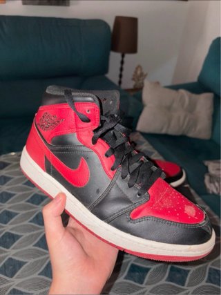 Nike Air Jordan 1 Mid Bred Originales Caja