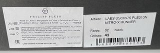 Zapatillas Philipp Plein Nitro-X n° 43 originales