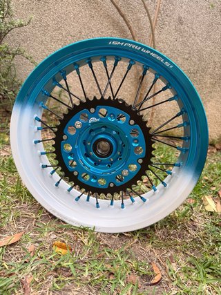 Llantas Supermotard Azul